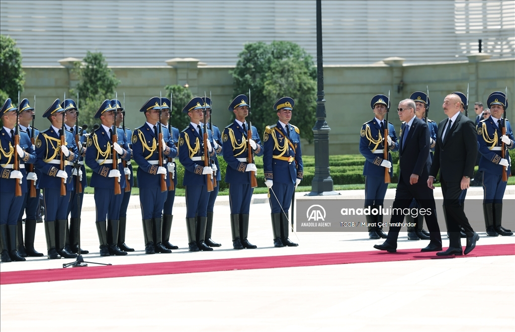 استقبال رسمی از اردوغان در آذربایجان