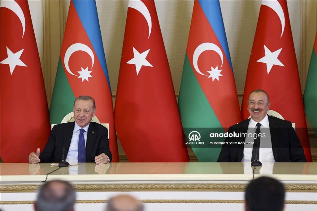 Cumhurbaşkanı Erdoğan - Azerbaycan Cumhurbaşkanı Aliyev