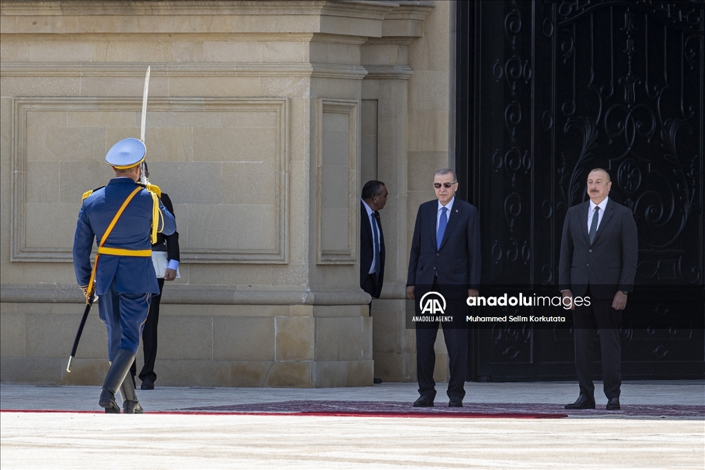 استقبال رسمی از اردوغان در آذربایجان