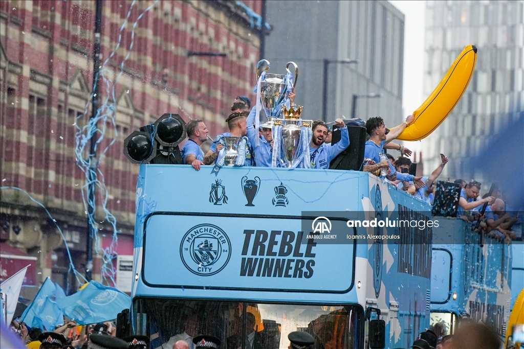 Manchester City UEFA Champions League Winners Parade in Manchester