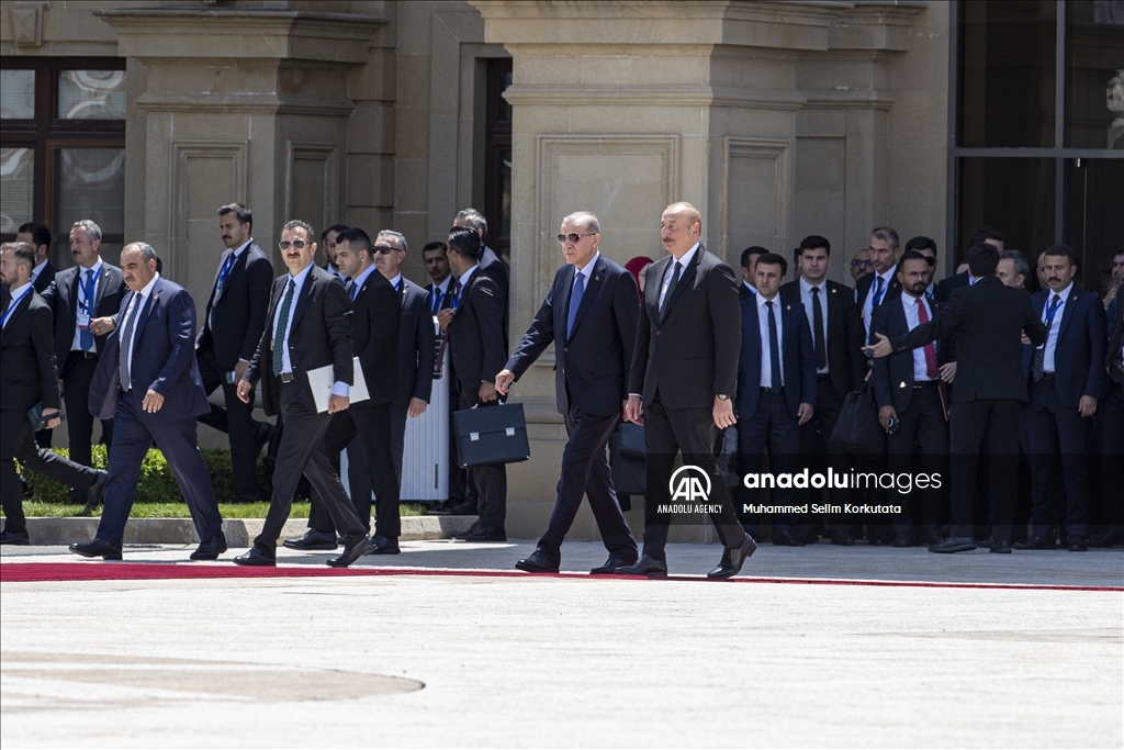 استقبال رسمی از اردوغان در آذربایجان