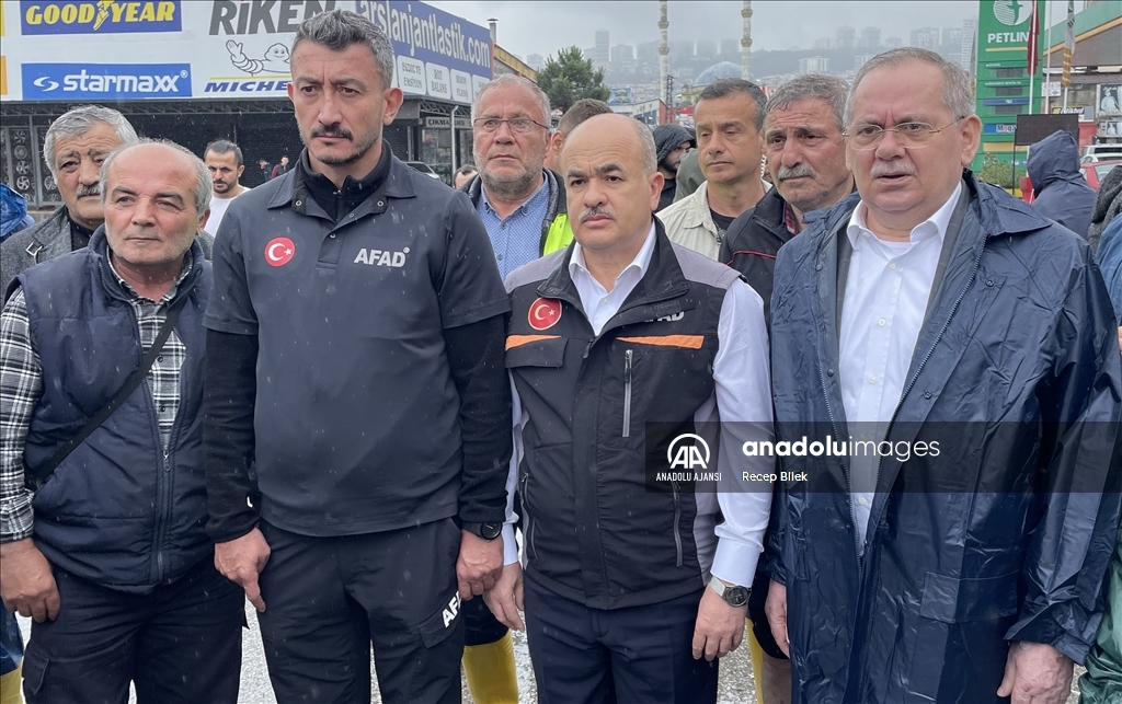  Samsun'da şiddetli yağış sel ve taşkınlara neden oldu