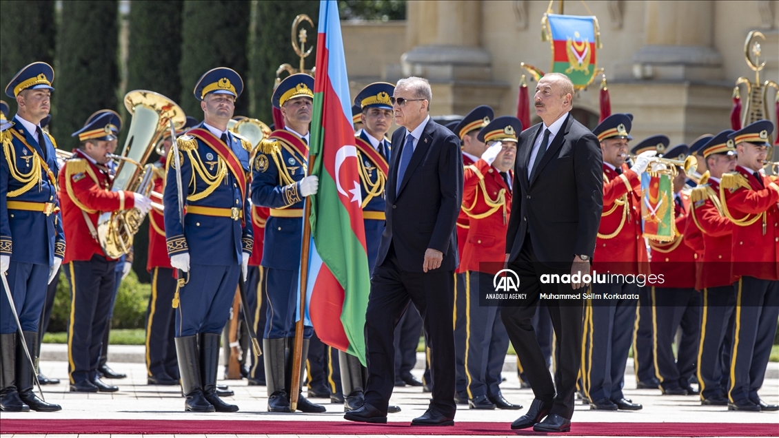 استقبال رسمی از اردوغان در آذربایجان