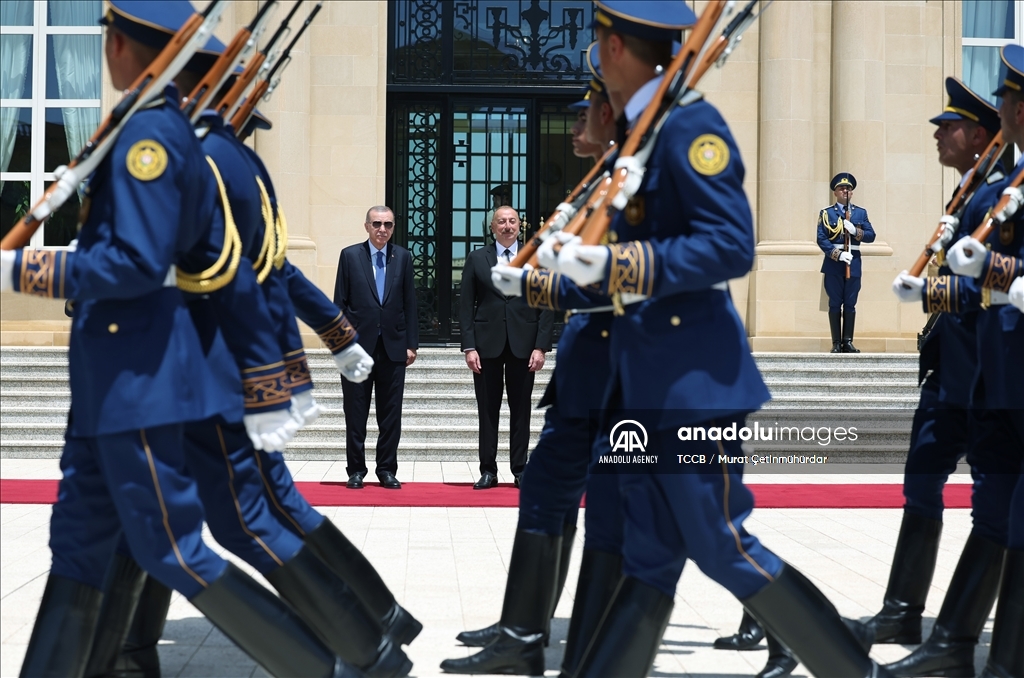 استقبال رسمی از اردوغان در آذربایجان
