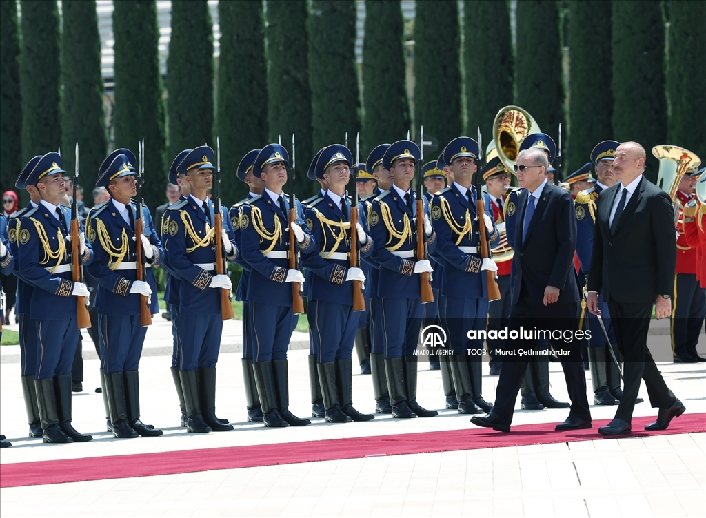 استقبال رسمی از اردوغان در آذربایجان
