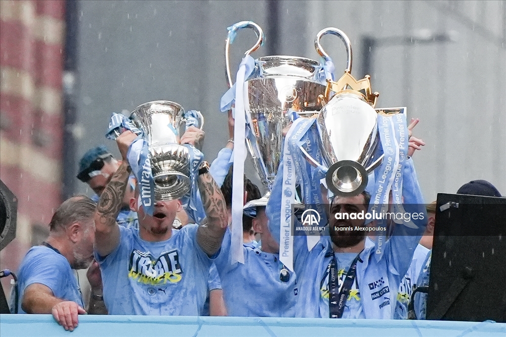 Manchester City UEFA Champions League Winners Parade in Manchester