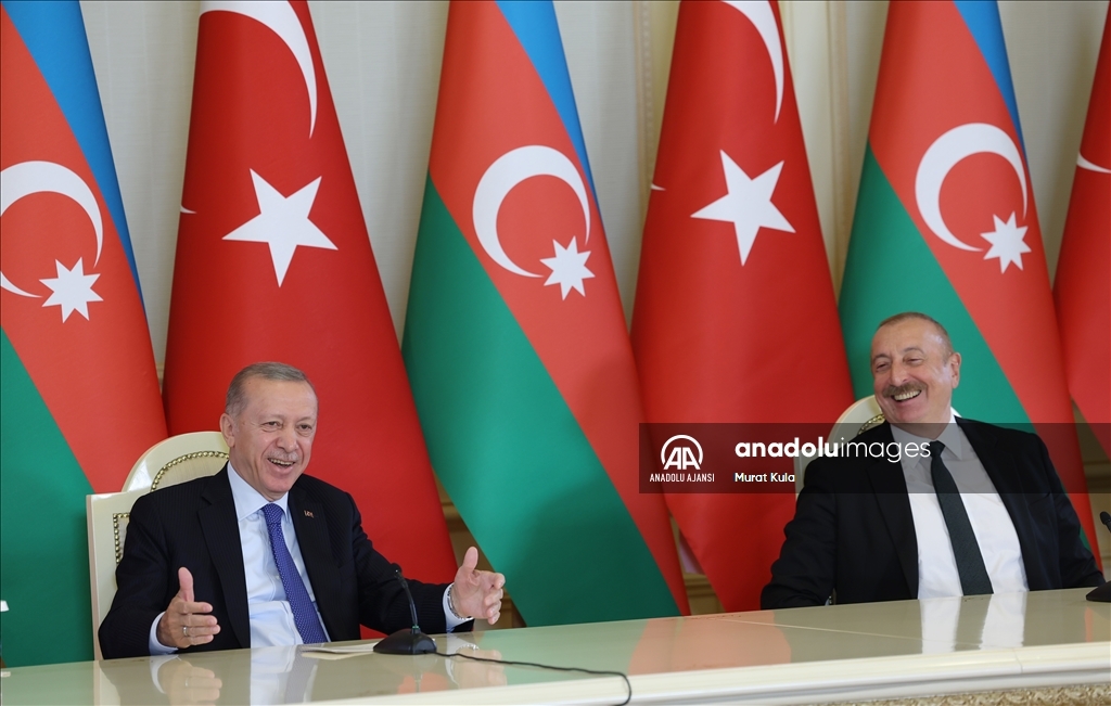 Cumhurbaşkanı Erdoğan - Azerbaycan Cumhurbaşkanı Aliyev