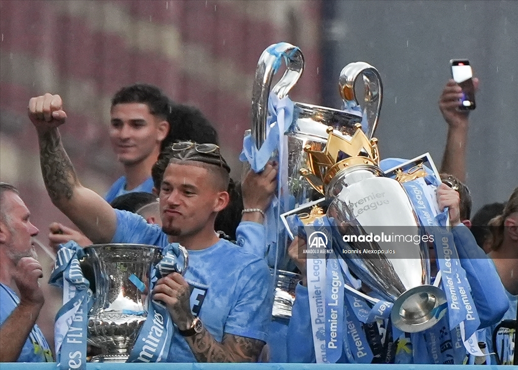 Manchester City UEFA Champions League Winners Parade in Manchester