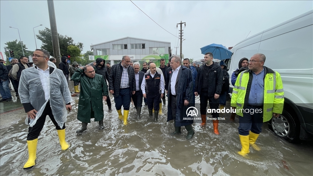  Samsun'da şiddetli yağış sel ve taşkınlara neden oldu