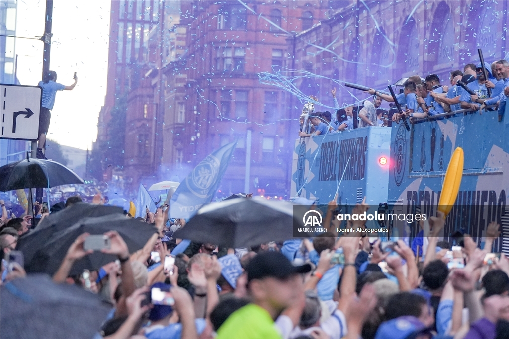 Manchester City UEFA Champions League Winners Parade in Manchester