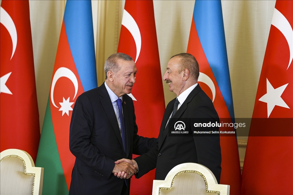 Cumhurbaşkanı Erdoğan - Azerbaycan Cumhurbaşkanı Aliyev