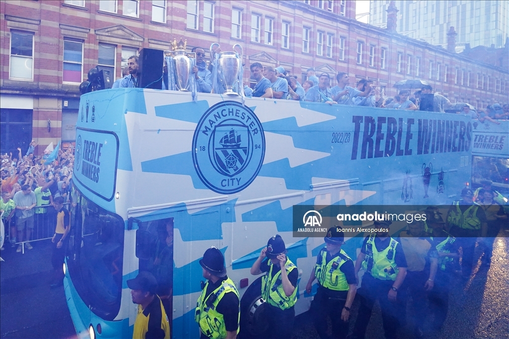 Manchester City UEFA Champions League Winners Parade in Manchester