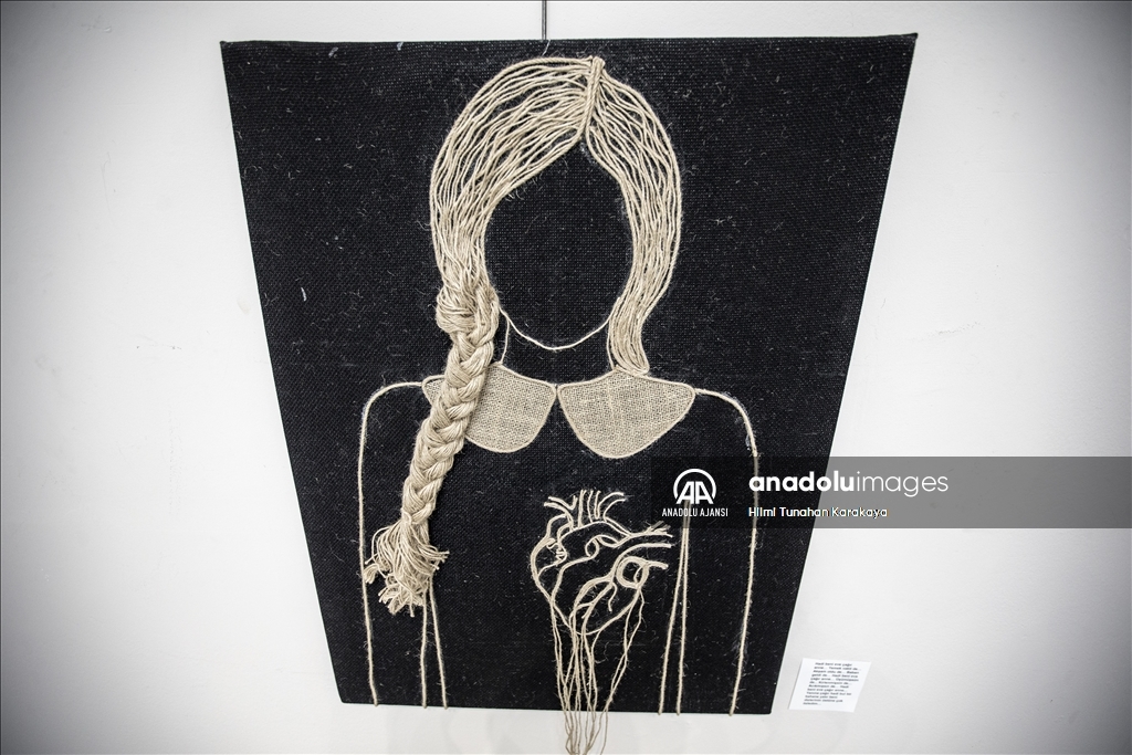 Depremin hissettirdiklerini sanatıyla anlattı