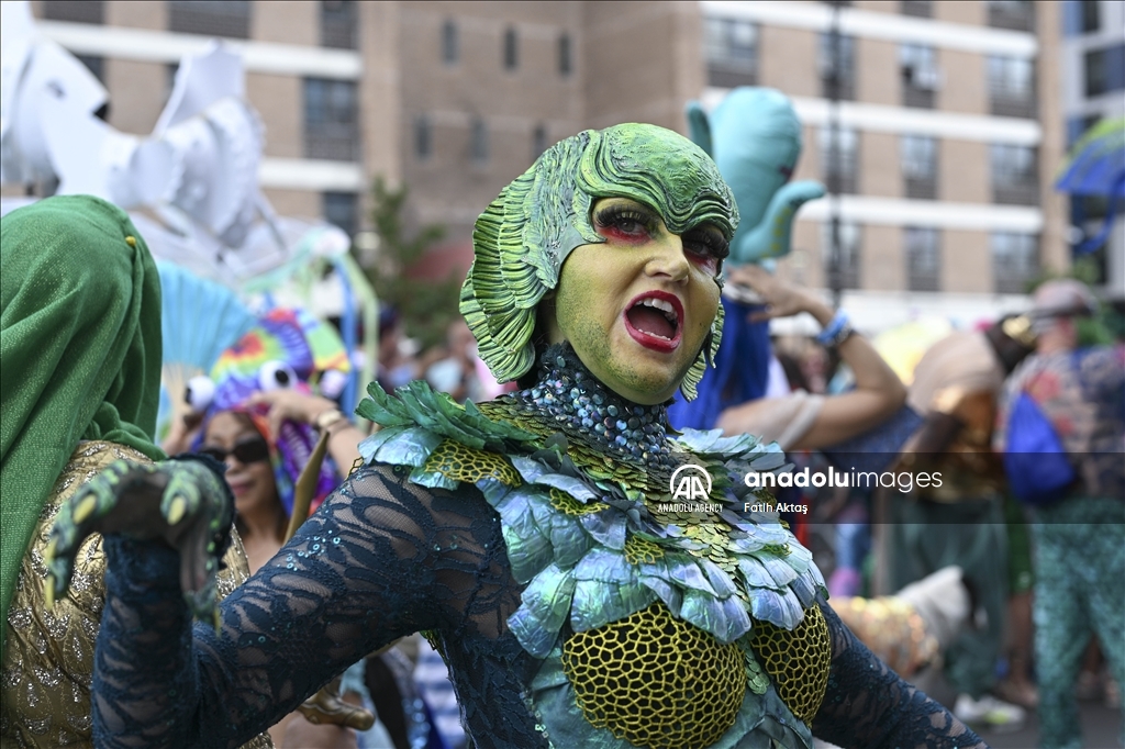 Thousands gather in the 41st annual Mermaid Parade in New York City