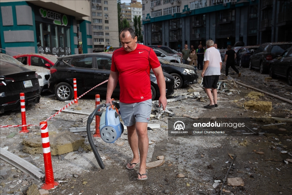 Kiev'de roketli saldırı