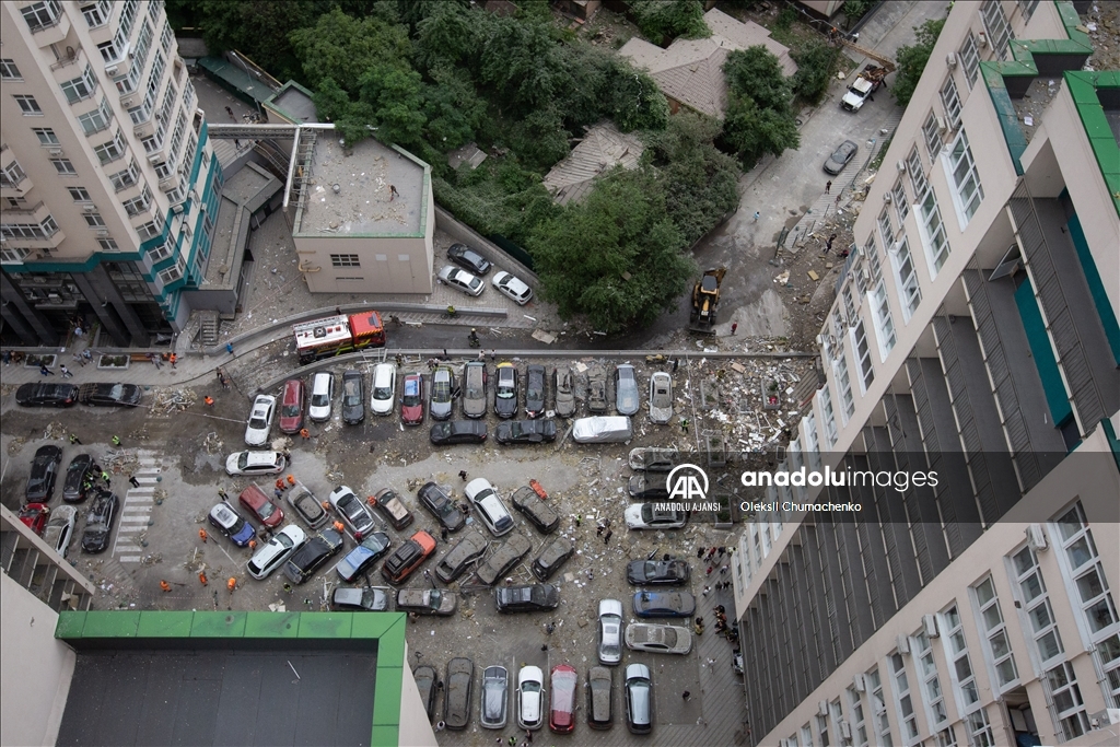 Kiev'de roketli saldırı