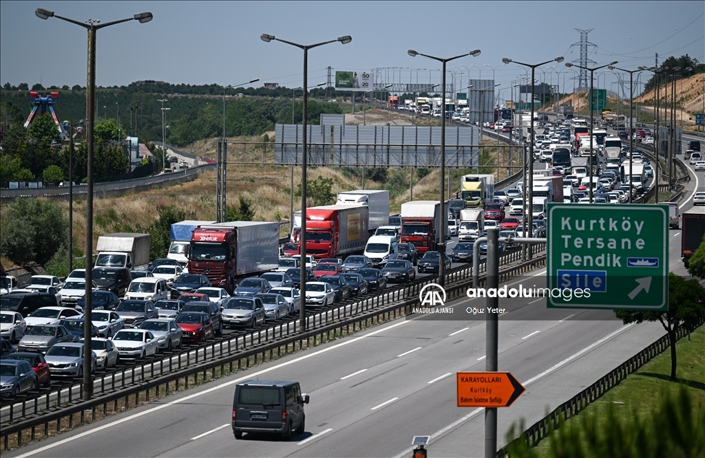 İstanbul'da trafik yoğunluğu