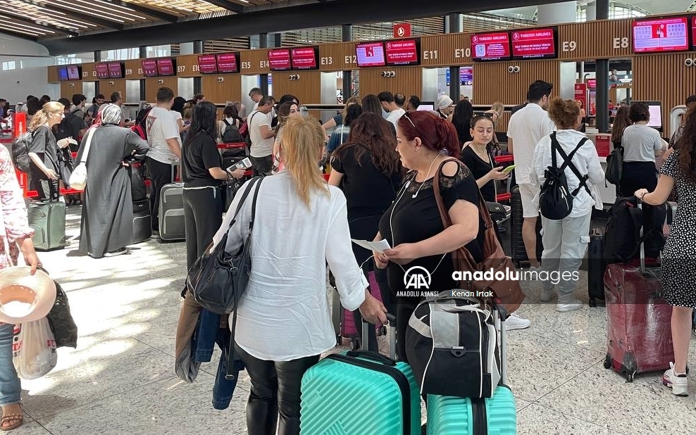 İstanbul Havalimanı'nda Kurban Bayramı yoğunluğu devam ediyor
