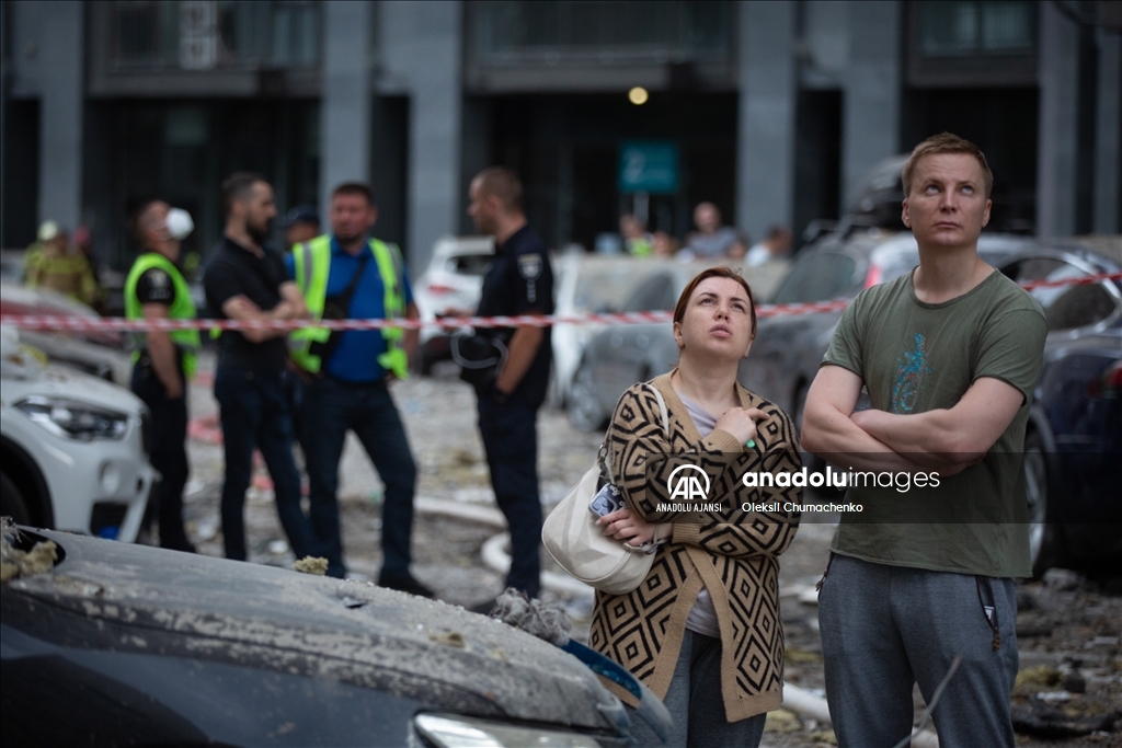 Kiev'de roketli saldırı