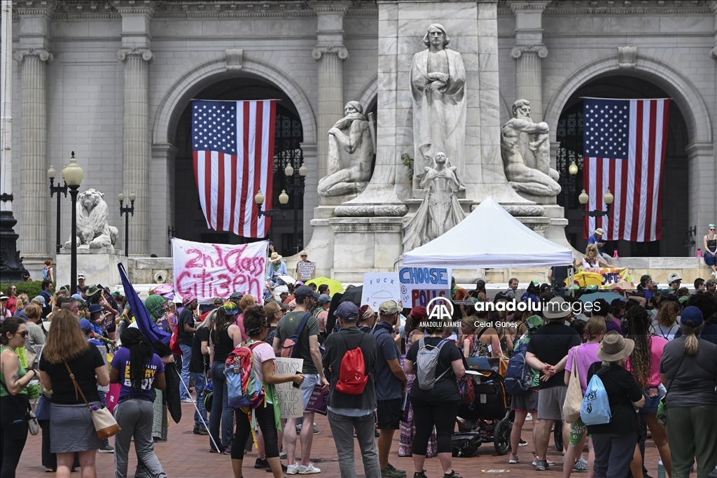 Washington'da kürtaj yanlıları protesto düzenledi