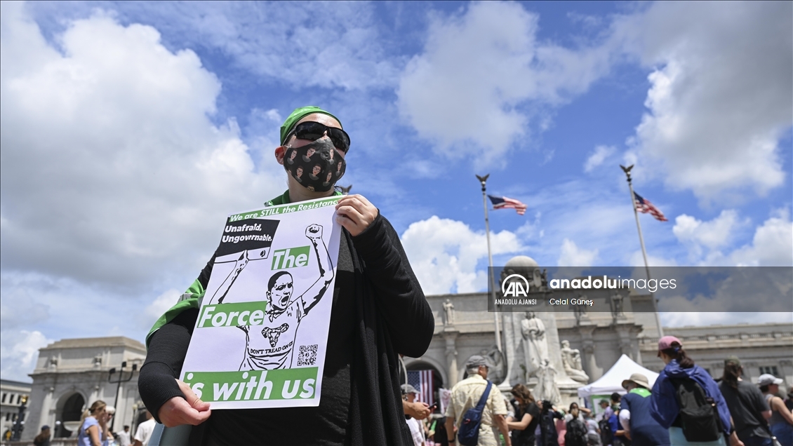 Washington'da kürtaj yanlıları protesto düzenledi