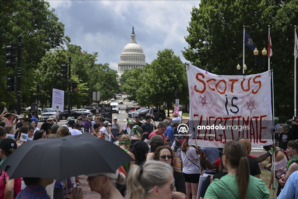 Washington'da kürtaj yanlıları protesto düzenledi