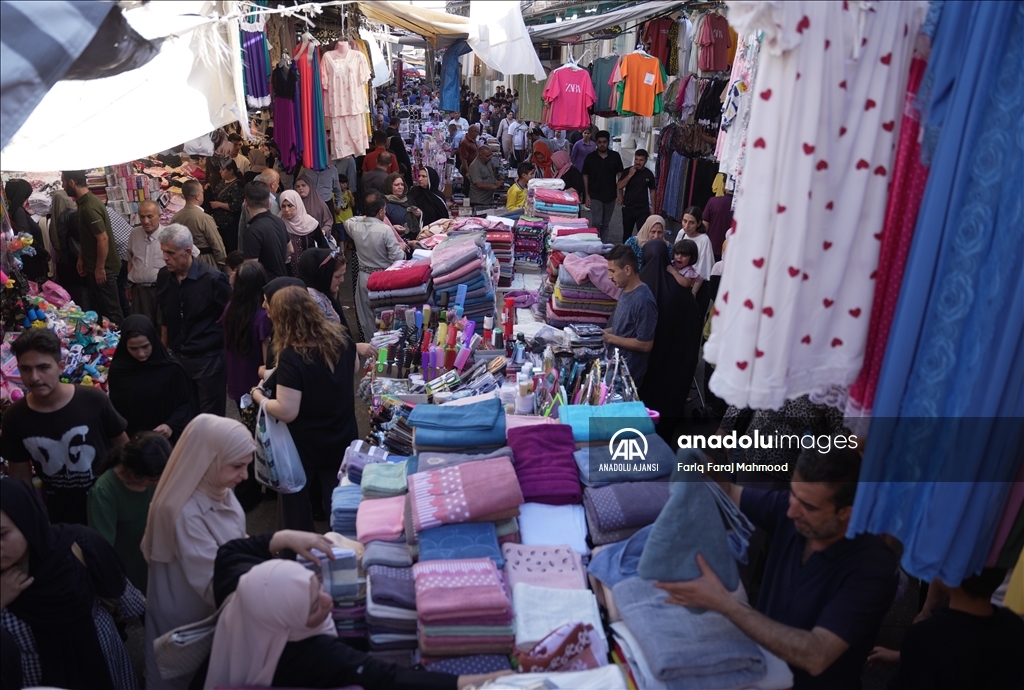 Süleymaniye'de çarşı ve pazarlarda bayram hareketliliği yaşanıyor