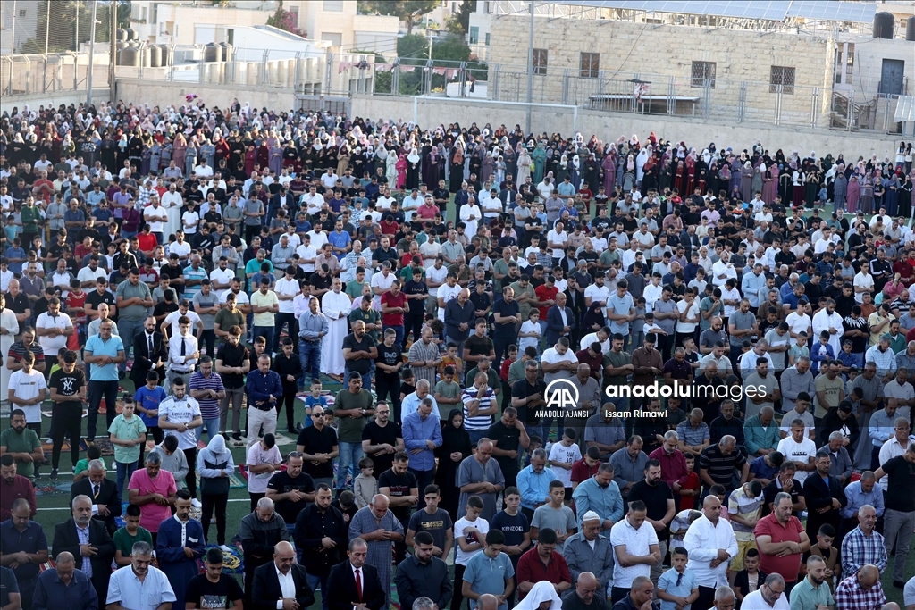 Ramallah'ta Kurban Bayramı namazı kılındı