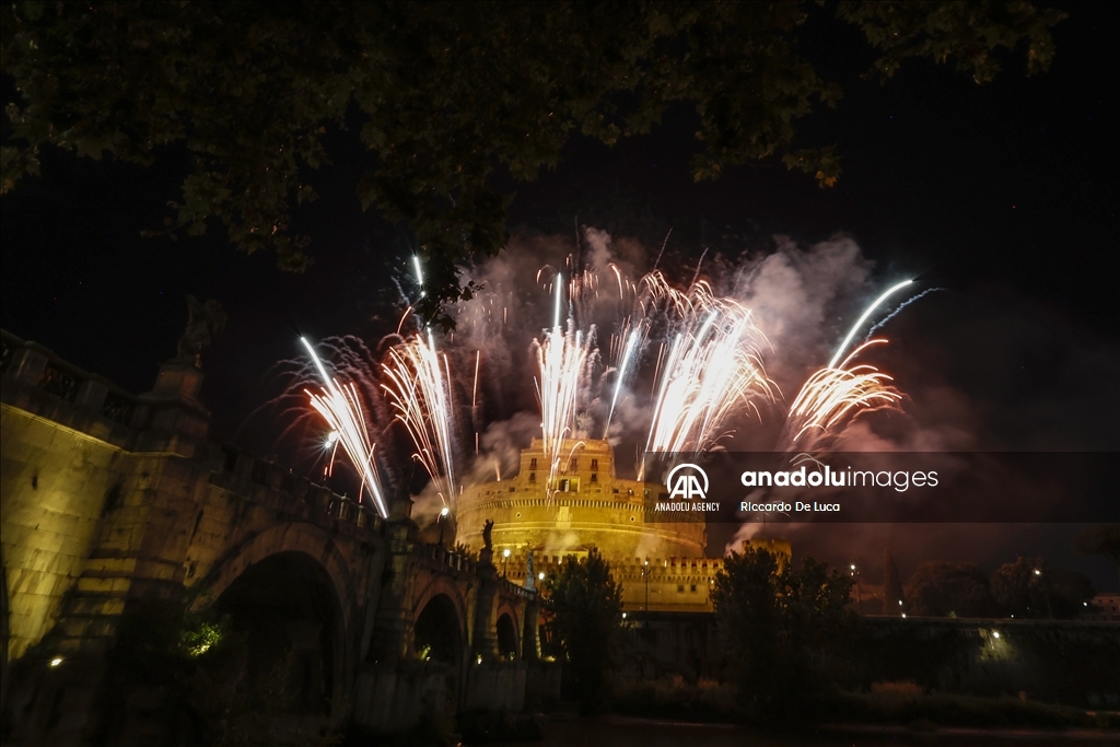 Fireworks for the feast of Rome's patrons Peter and Paul