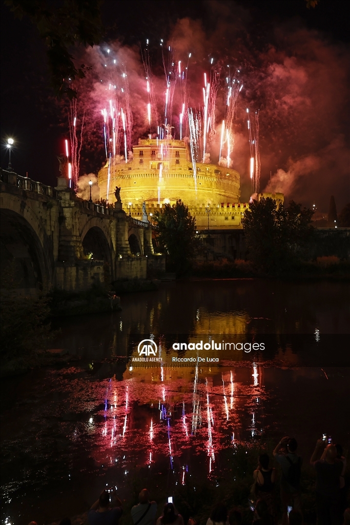 Fireworks for the feast of Rome's patrons Peter and Paul