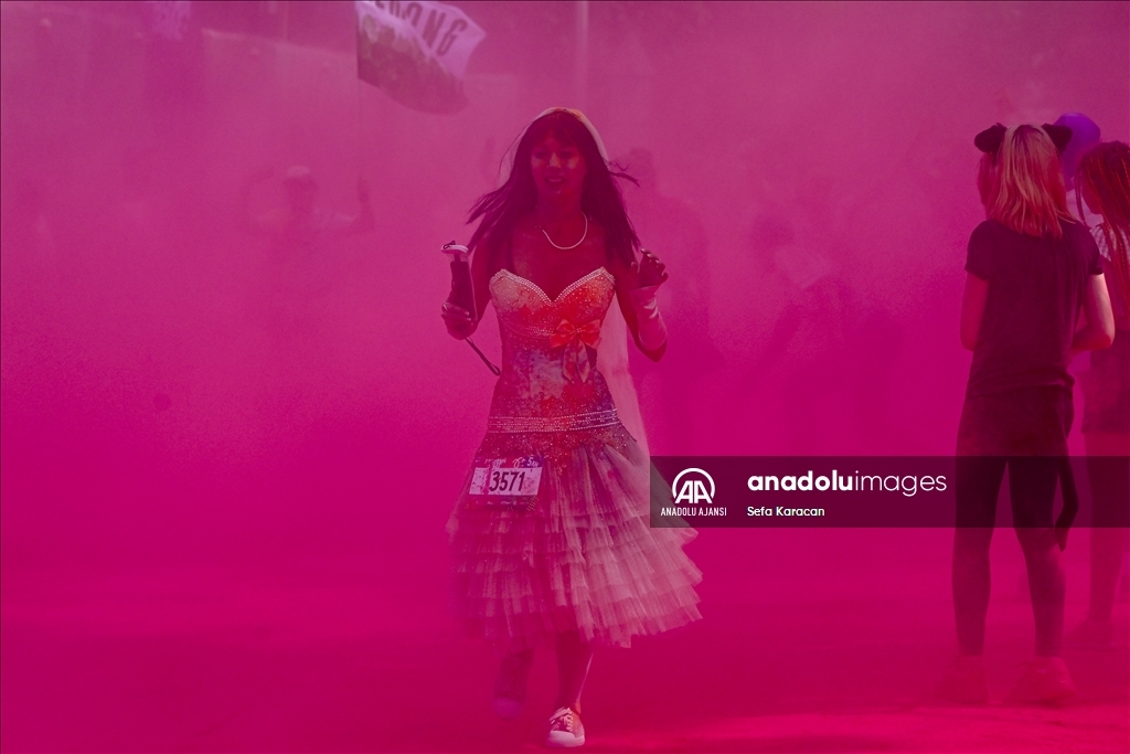 Moskova'da "Colourful Run"