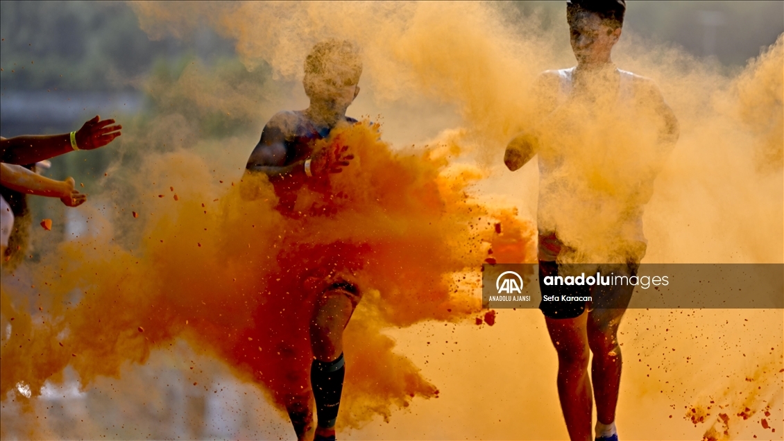 Moskova'da "Colourful Run"