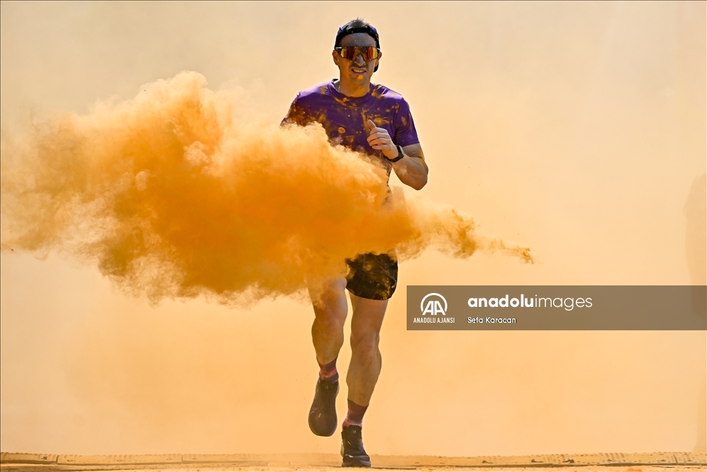 Moskova'da "Colourful Run"