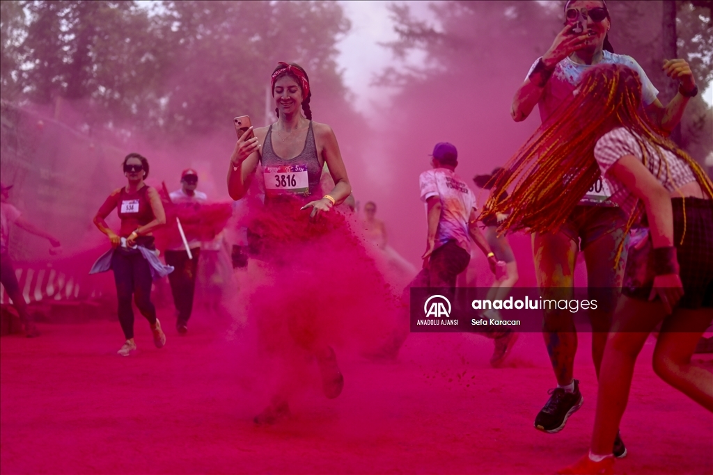 Moskova'da "Colourful Run"