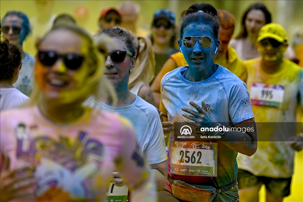 Moskova'da "Colourful Run"