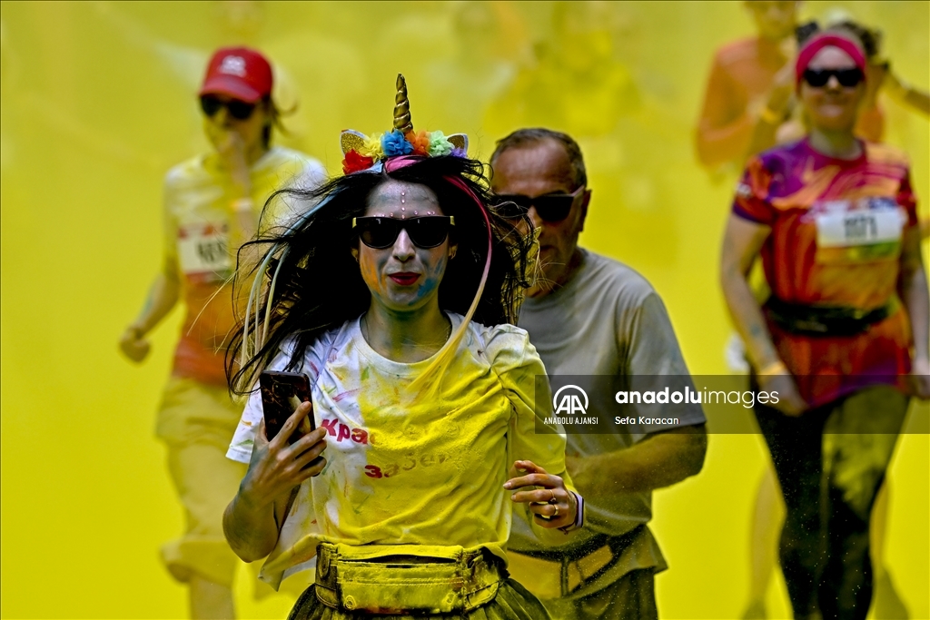 Moskova'da "Colourful Run"