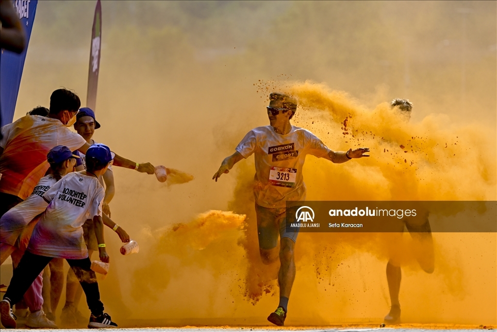 Moskova'da "Colourful Run"