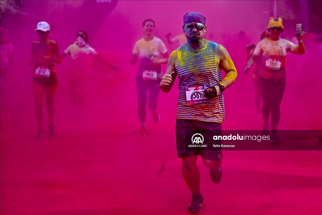 Moskova'da "Colourful Run"