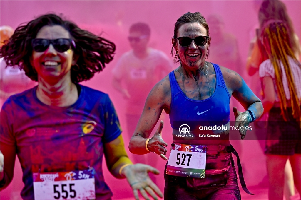 Moskova'da "Colourful Run"