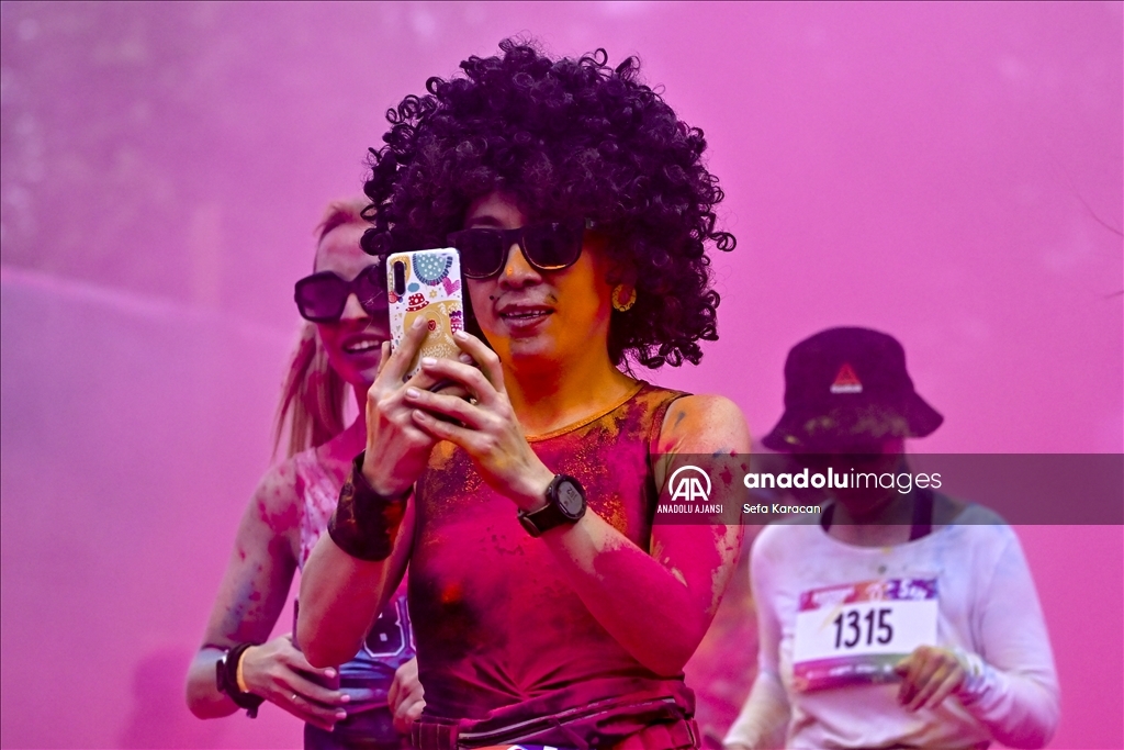 Moskova'da "Colourful Run"