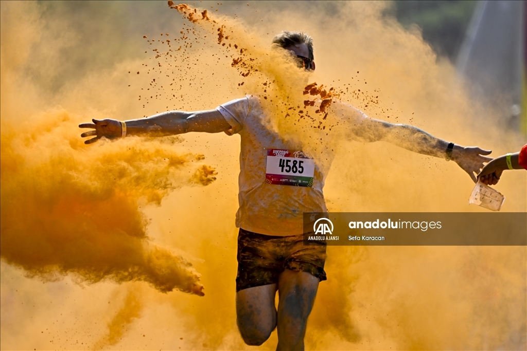 Moskova'da "Colourful Run"