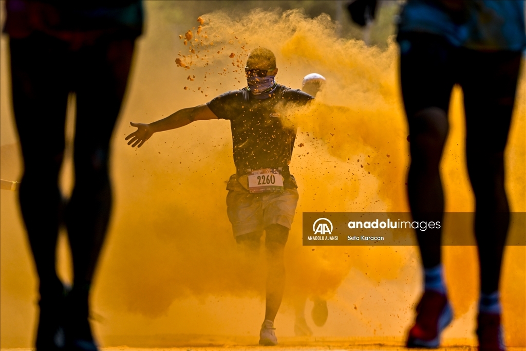 Moskova'da "Colourful Run"