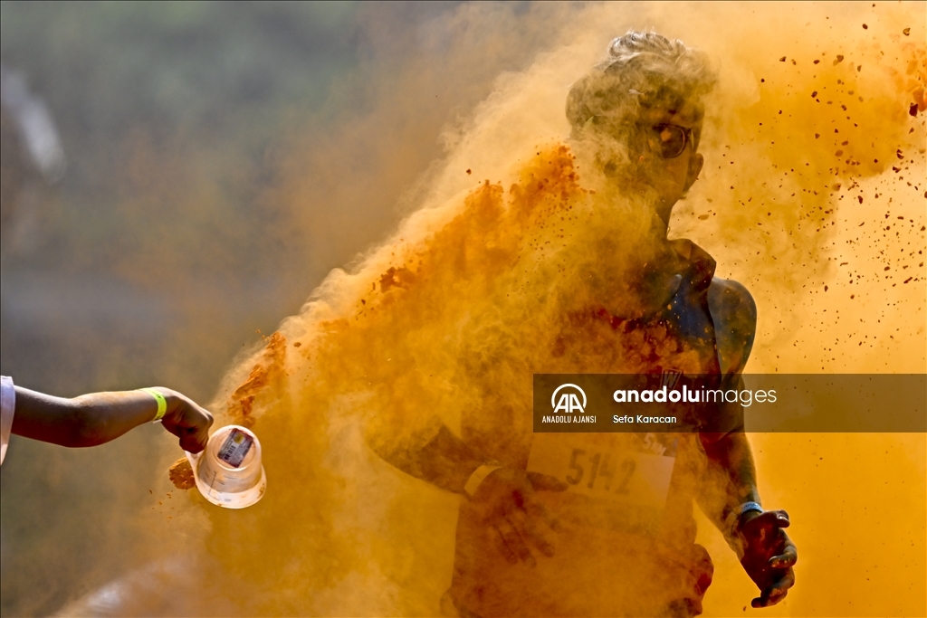 Moskova'da "Colourful Run"