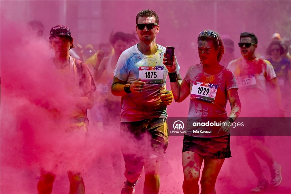 Moskova'da "Colourful Run"