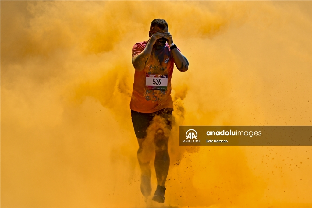 Moskova'da "Colourful Run"