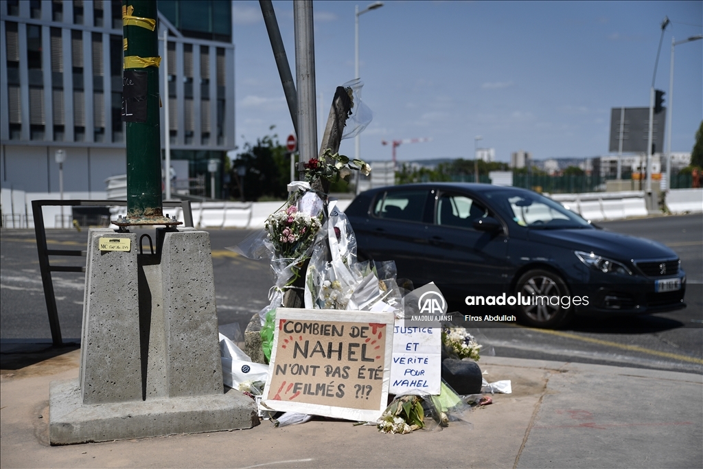 Fransa'da genç Nahel'in polis kurşunuyla öldürüldüğü nokta
