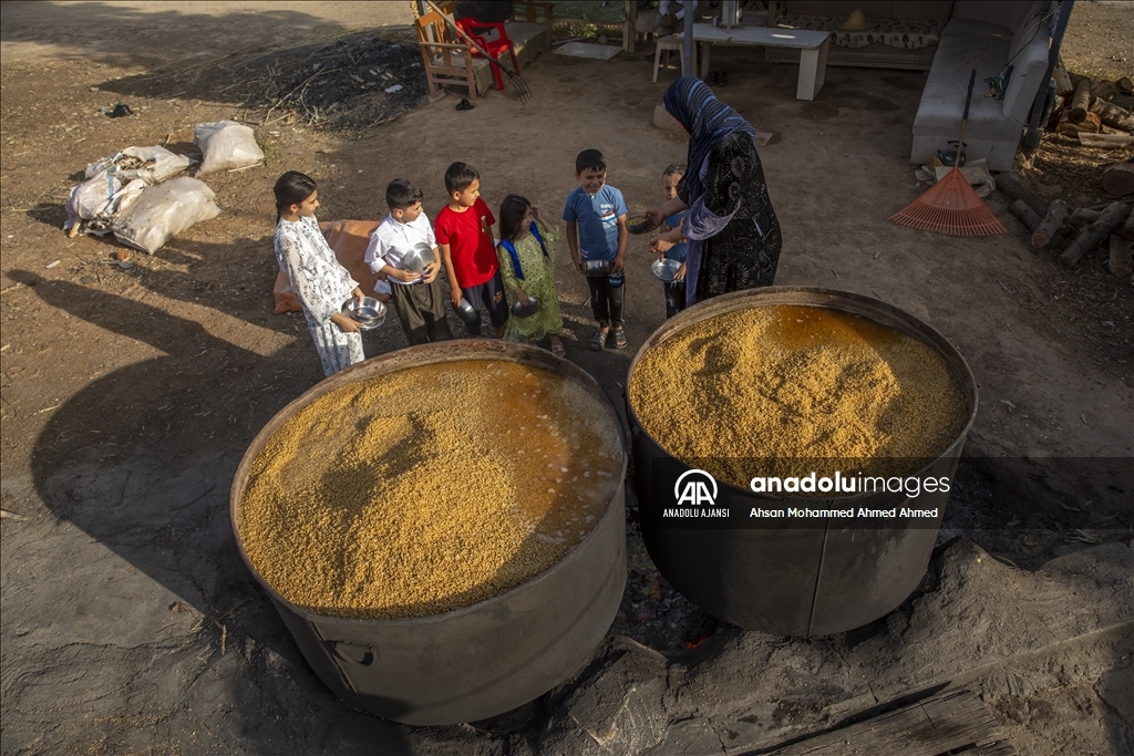Erbil'de "Bulgur Kaynatma" Geleneği