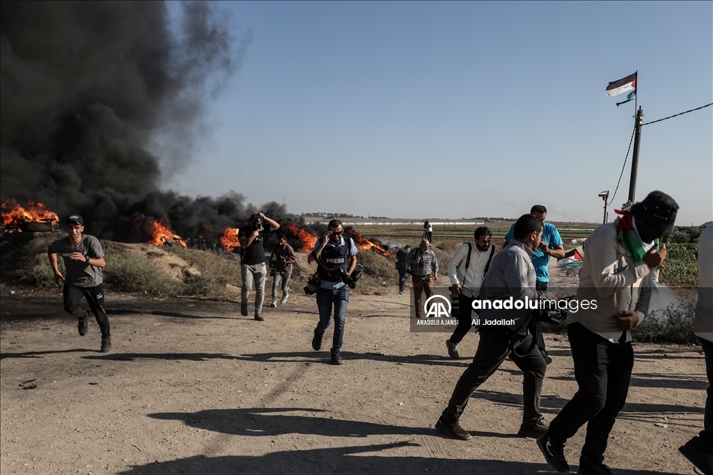 Gazze'den İsrail'in saldırı düzenlediği Cenin'e destek gösterisi