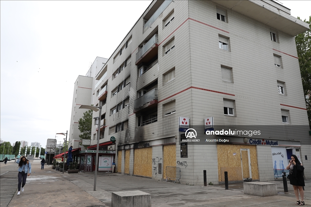 Aftermath of demonstrations demand justice for Nahel in Nanterre