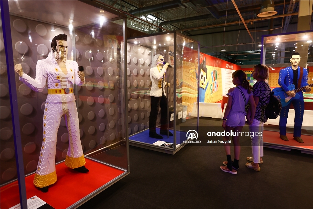Lego bricks building exhibition in Poland
